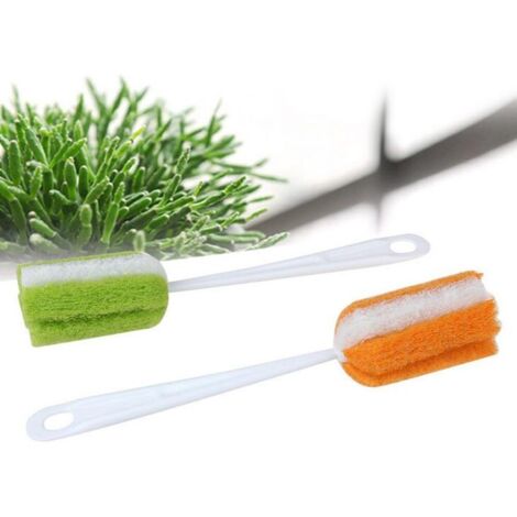 Lot de 6 petites brosses de nettoyage en éponge pour biberon de lait et