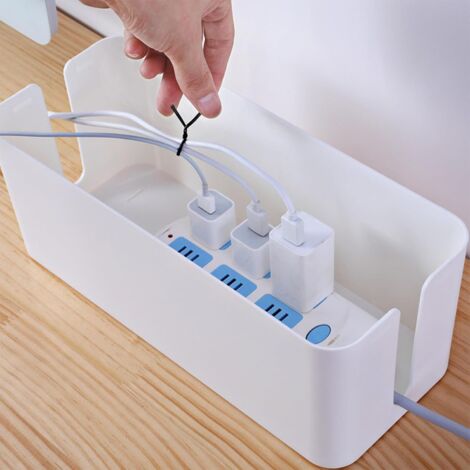 BBWELL Lot De 2 Boite Rangement Cable, Cable Management