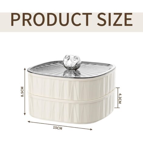 Acier inoxydable 3 Sections rond plat divisé Snack... – Grandado