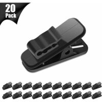 20PCS Clip de Fil d'écouteur Clip de câble d'écouteur Clip de Fil d'écouteur pour Fixer Le Fil de Casque -