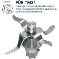 Lame De Rechange En Inox + Joint Pour Thermomix TM31 - Compatible Vorwerk - Pièce Détachée Robot Culinaire - 4