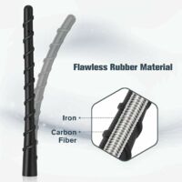 Antenne Radio Voiture Universelle 7 Pouces (18 Cm) – Noire, Avec Adaptateurs M4 M5 M6, Remplacement Aérien