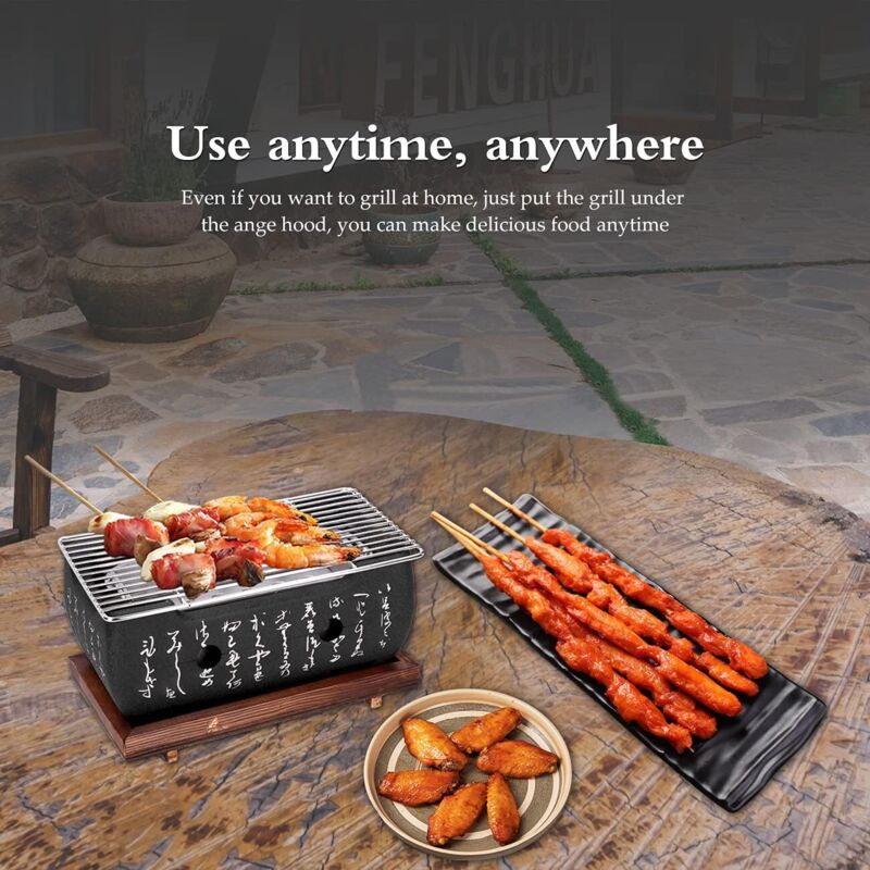 Barbecue Japonais Portable Mini - Poêle à Charbon De Bois Pour Camping Et Pique-nique