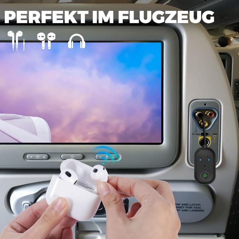 Adaptateur Bluetooth 5.3 Émetteur Récepteur 2-en-1 - Double Connection Pour TV, Voiture, Casque