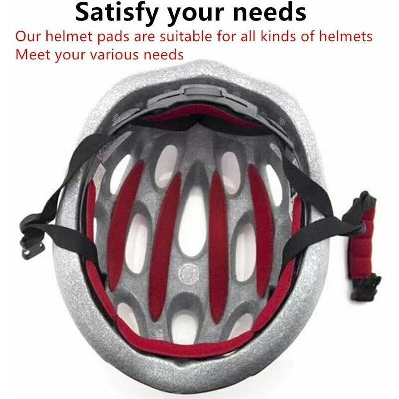 Mousse De Rembourrage Lot De Coussinets De Casque En Mousse EVA - 7 Pièces + 24 Bandes Adhésives - Universel Pour Football, Moto, Cosplay Accessoire Casque Football