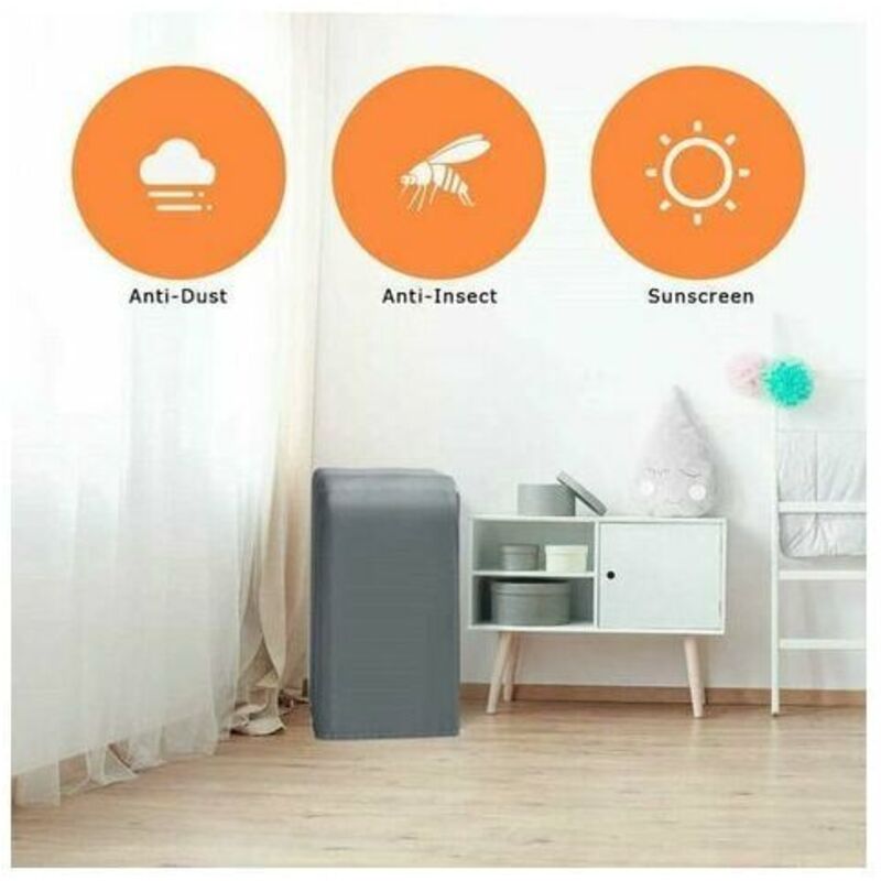 Housse De Protection Pour Climatiseur Portable - 40x46x75cm, Gris, étanche, Anti-poussière