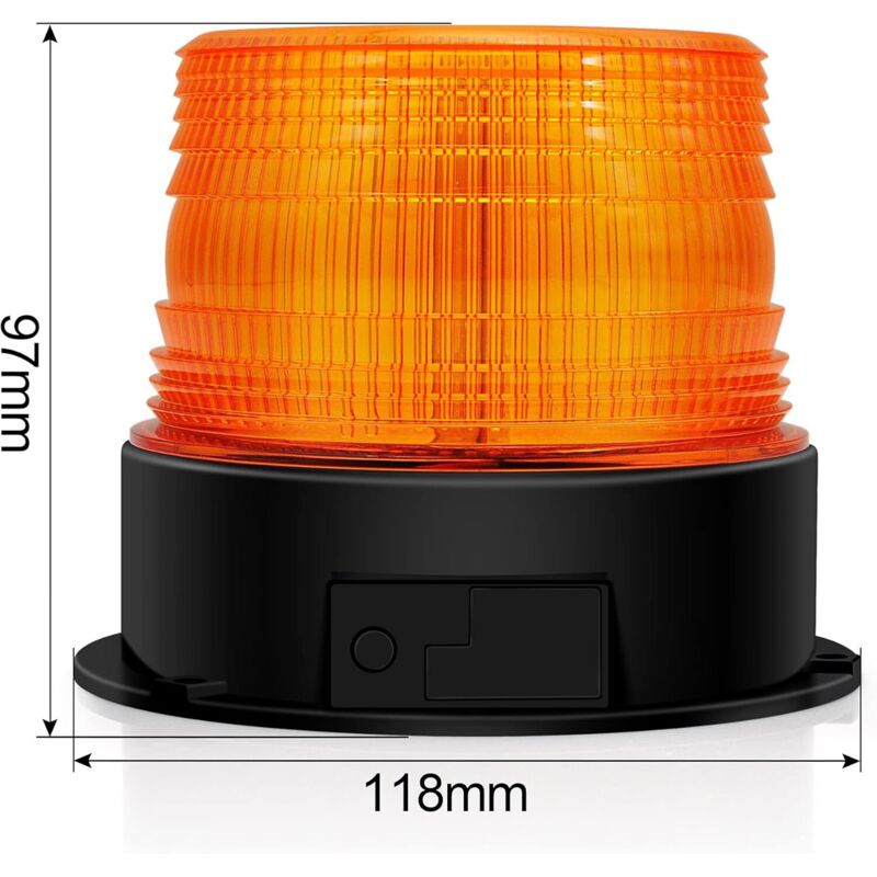 Gyrophare LED Stroboscopique Rechargeable - Lumière Clignotante D'Alerte Pour Véhicules Et Sécurité