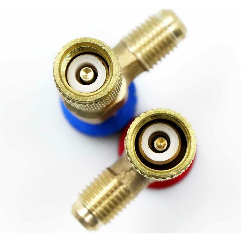 Adaptateur Valve Réfrigérant R410A - Laiton 1/4" - Pour Climatisation Et Maintenance