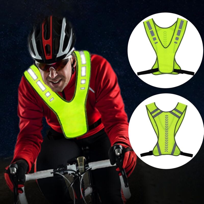 Gilet Réfléchissant Running Et Vélo - Respirant, Réglable - Haute Visibilité Pour Jogging, Randonnée, Cyclisme - Lavable En Machine