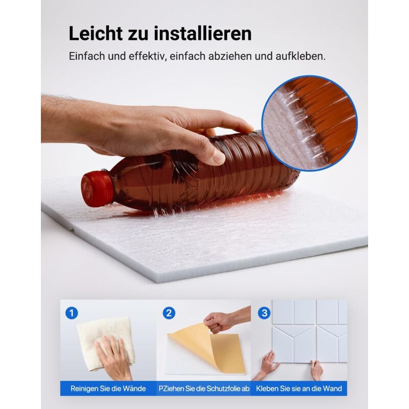 12 Panneaux Acoustiques Décoratifs à Personnaliser - 30x25x1,2 Cm - Absorbants, Écologiques, Autocollants - Pour Studio, Bureau - 11