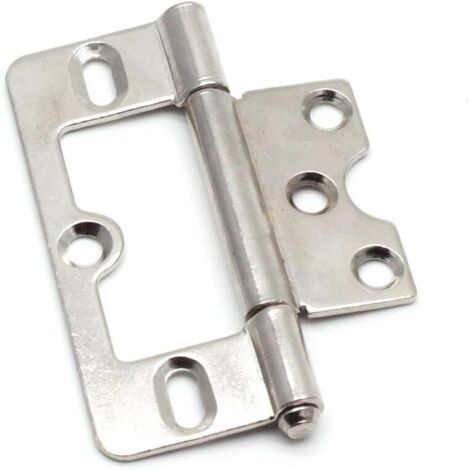 Charnières De Porte Sans Mortaise De 3'  Environ 7,6 Cm  Quincaillerie De Meubles En Metal Charnieres De Porte Armoire 2 Pieces 99034766