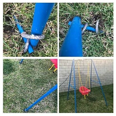 Lot De 10 Piquets D'ancrage En Acier Galvanisé 30 Cm - Crochet En J, Pour Tente, Bâche, Trampoline, Jardin