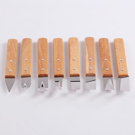 Lot de 4 couteaux de sculpture de poterie en acier inoxydable massif - Outil de sculpture à la main - Outil de modelage d'argile - Outils en céramique pour bricolage Lot de 4 couteaux de sculpture de poterie en acier inoxydable massif - Outil de sculpture à la main - Outil de modelage d'argile - Outils en céramique pour bricolage