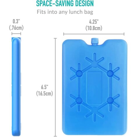 6 Blocs De Glace Réutilisables Pour Glacière - Poches De Congélation Pratiques Et Durables