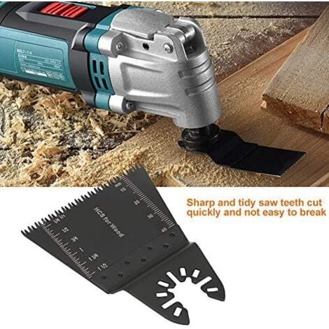 Lames Multi-outils Oscillantes, Lame De Scie Oscillante 32 Mm Multifonctionnelle Hss D6a 10 Pi Ces Interface Universelle M Taux Bi Pour Les Plastiques