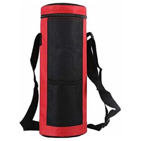 Sac Porte-bouteille D'eau - Gris, Nylon, Imperméable - Pour Camping, Randonnée - Neuf