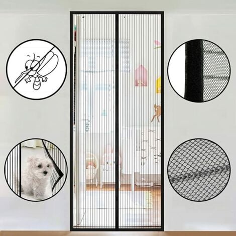 Moustiquaire De Porte 110 X 220 Cm - Protection Contre Les