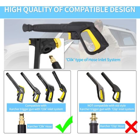 7Pcs Kit Filtres Haute Pression Compatible Karcher K2-K7 - Filtre Eau Avec 6 Inserts + Raccord 3/4 - Protection Pompe Nettoyeur