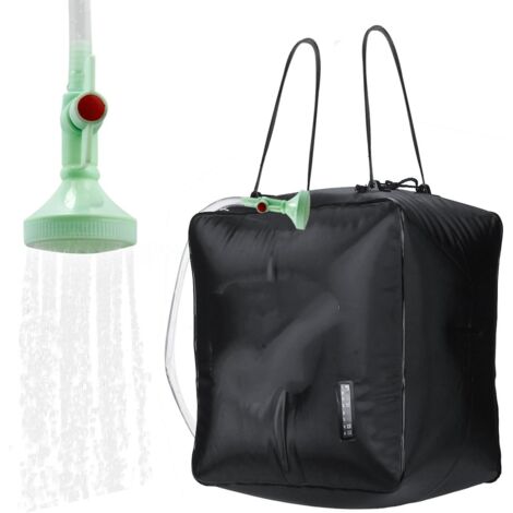 Sac De Douche Solaire RISEPRO 20 L – Chauffage 45°C, Camping, Randonnée, Plage – Avec Pommeau Et Indicateur Température