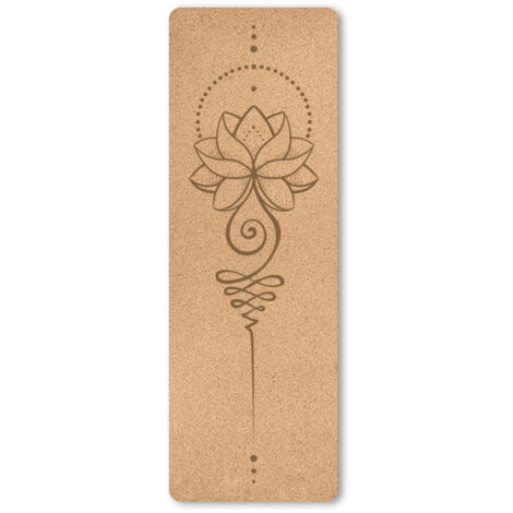 Relaxdays 1x Tapis Yoga 1 cm épaisseur Doux Caoutchouc Sangle Transport Pilates aérobic HxlxP: 1 x 61,5 x 182 cm, Gris
