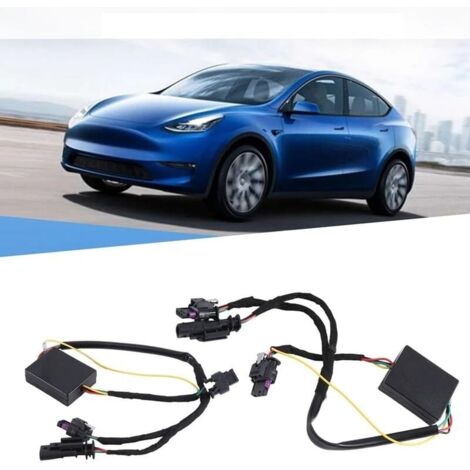 Câble de prise de phare noir ABS pour Tesla Model 3/Y 2019-2022