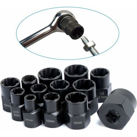 Lot De 2 Clés à Douille 9,5mm Pour Outil Rotatif - Acier Inoxydable | Compatible Dremel, Black & Decker
