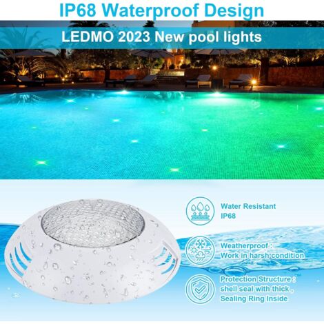 Lampe LED Submersible Rechargeable Pour Piscine - Télécommande, 16 Couleurs, IP68, Pour Bassin, Fontaine, Aquarium