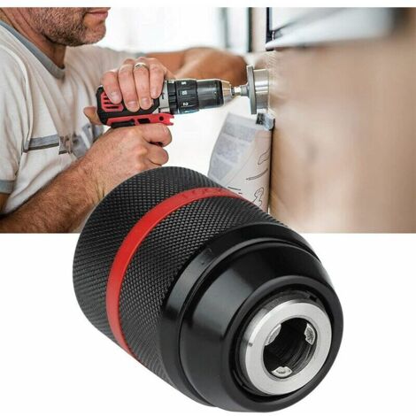 Mesee Mandrin Perceuse 1/2-20UNF 1.5-13mm Avec Clé Et Adaptateur 1/2" - Pour Clé à Chocs Et Perceuses