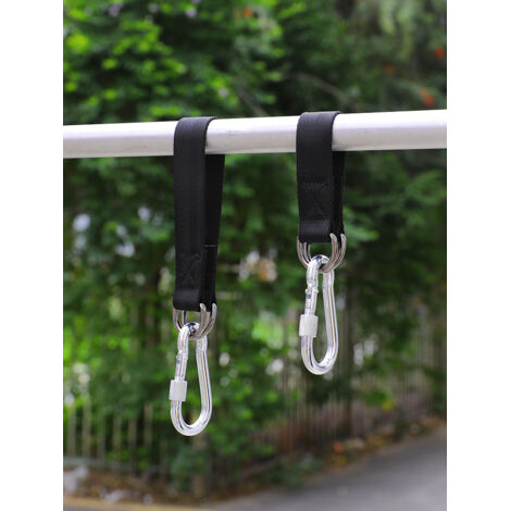 Kit Sangles Suspension Balançoire Arbre 1,5 M – Support 300 Kg, Mousquetons Et Coussinets De Protection Inclus - 7