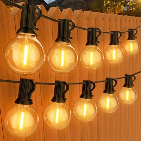 Guirlande Guinguette Exterieur, 30M Guirlande Lumineuse Exterieure Avec