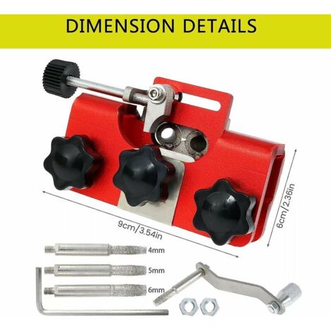 Kit D'Affûtage De Tronçonneuse Floweringbeter - Cadre De Guidage Multi-Angles Avec 3 Limes Pour Chaîne Précise Et Efficace