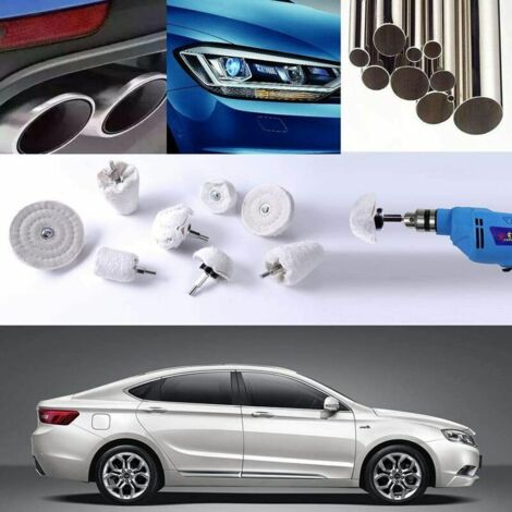 Polish Lux Kit Polissage Aluminium 250g + Tampon Boule Moyenne - Pâte Abrasive Pour Voiture, Moto, Bateau Et Jantes