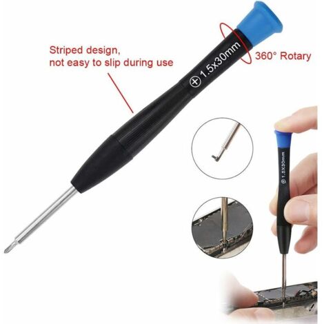 Lot De 11 Tournevis De Précision Mini - 6 Tailles Plat & Philips - Pour Lunettes, Montre, Vélo