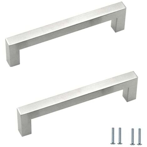 Poignées De Tiroir En Acier Inoxydable – Lot De 3, Dimensions 9.5x1.1x2 Cm, Finition Argent, Marque Uxcell
