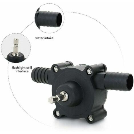 Pompe à Eau Auto-amorçante BE-TOOL 660 L/h - Alimentée Par Perceuse, Idéale Pour Aquariums, Piscines, éviers