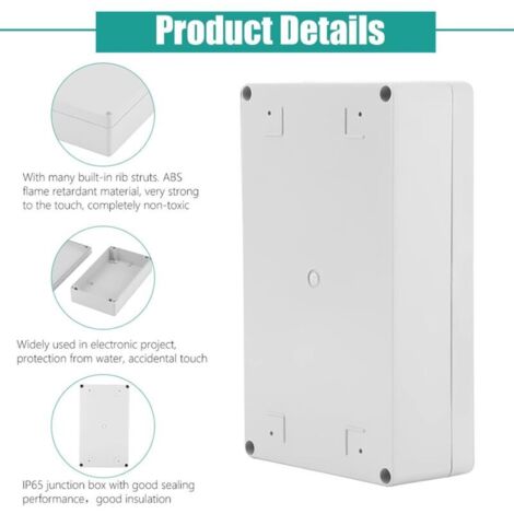 Lot De 6 Boîtes De Jonction électroniques En Plastique ABS Noir - 25x25 Mm - Pour Projets DIY