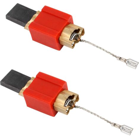 2 Paires Balais De Charbon D73 Pour Tondeuse À Gazon 6X9X17.5Mm Compatible Avec Bosch Rotak 43