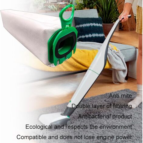 Filterline Lot De 6 Sacs Microfibre + Filtre Pour Aspirateur Folletto Vorwerk Kobold VK200 VK201 VK220