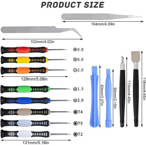 13 Pièces Mini Tournevis De Précision Aimantés - Kit Complet Pour Réparation Lunettes, Montres Et Téléphones