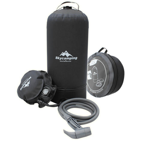 Douche Solaire Portable WJPUELUO 18L/20L/30L - Pour Camping, Randonnée | Chauffage Eau Jusqu'à 45°C