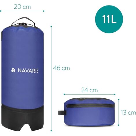 Douche Solaire Portable Naturehike 11L - Avec Pompe à Pression | Pour Camping, Plage Et Jardin