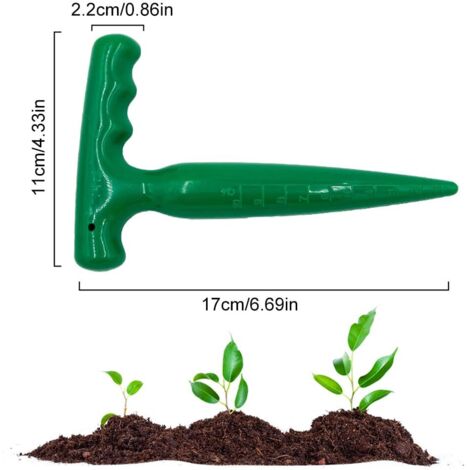 Kent & Stowe Plantoir à Bulbes à Long Manche 101 Cm - Outil INOX Avec Manche Frêne Pour Planter Oignons Sans Se Pencher