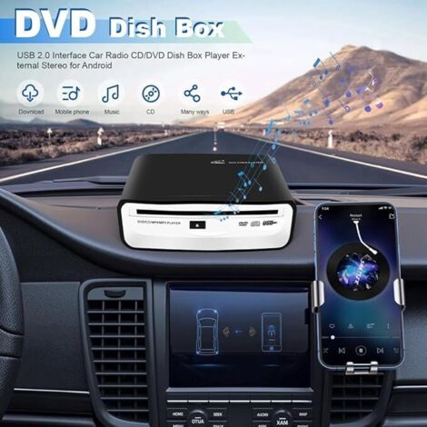 Lecteur CD USB Pour Voiture - Compatible Autoradio, GPS Et TV | Lecture CD/DVD Externe Universel