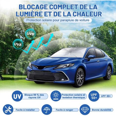 Pare-Soleil Voiture Pare-Brise Pliable Avec Ventouses - Protection UV Vert