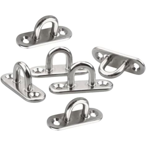 Anneau A Visser Lot De 20 Plaques Oculaires M5 Acier Inoxydable - Œillets Suspension Pour Fixation Fixation Murale Métallique