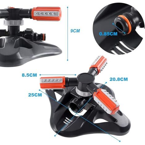 Arroseur De Pelouse, Rotation Automatique à 360 °, Arroseurs De