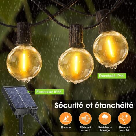 Guirlande Lumineuse Solaire LED Meteor – 192 LEDs, Blanc Chaud – Pour Extérieur Jardin