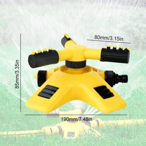 ESTINK Arroseur Automatique Arroseur Rotatif Automatique Avec Trépied Arrosage Tuyau D'arrosage
