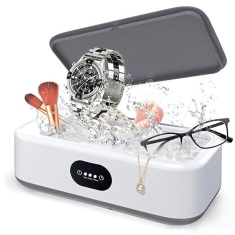 Lot De 3 Paniers Inox Pour Nettoyeur Ultrasons - Panier Bijoux Rotatif Avec Couvercle Et Chaîne - Nettoyage Accessoires