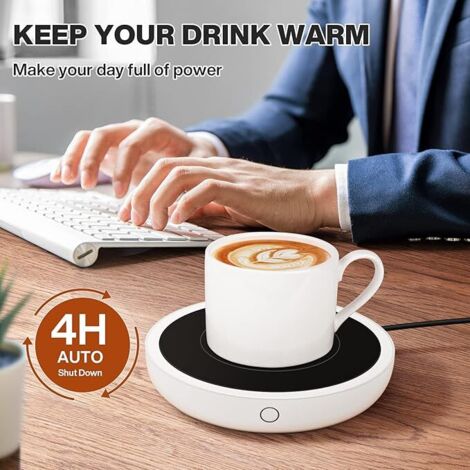 SINMI 1 Pcs Chauffe Tasse Chauffe Boissons Avec Plaque électrique Jusqu'à 80℃ Pour Le Bureau Tasses Caf 3 R Glages De Temp Rature Chauffer Caf Th Chocolat Au Lai
